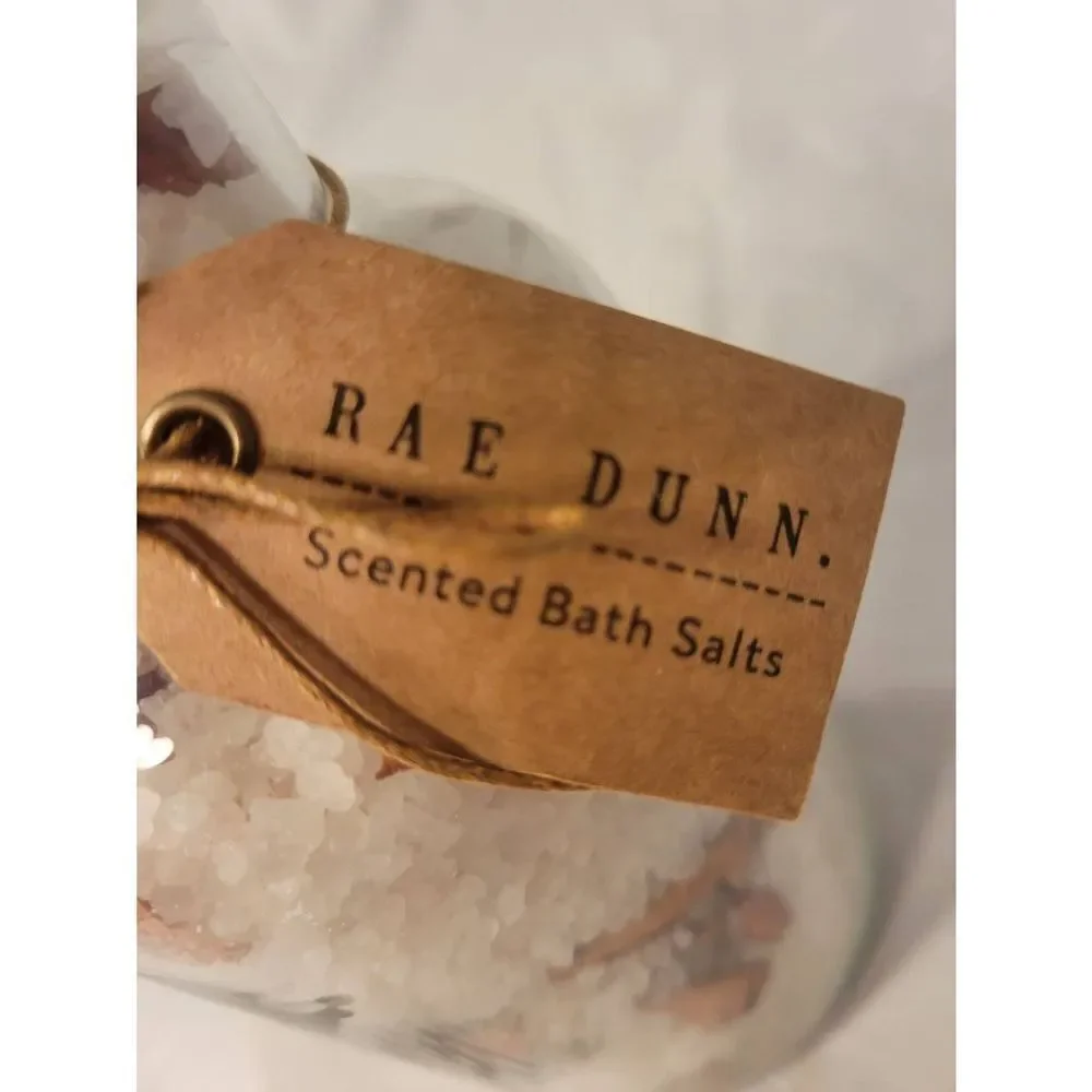 Rae Dunn Wild Rose Scented Bath Salts w Rose Petals‎ 
